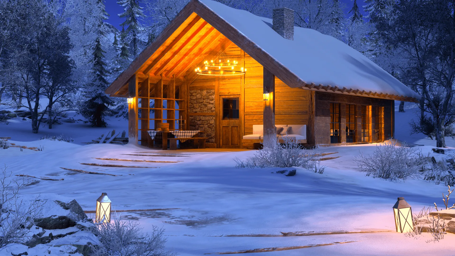 科幻自然春花漫草